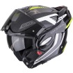 Cască modulară SCORPION Exo-Tech Evo Carbon BLACK/NEON YELLOW thumb