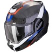 Cască modulară SCORPION Exo-Tech Evo Carbon ROVER BLACK/RED/BLUE thumb