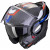 Cască modulară SCORPION Exo-Tech Evo Carbon ROVER BLACK/RED/BLUE thumb