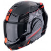Cască modulară   SCORPION Exo-Tech Evo Traveller Black-Red