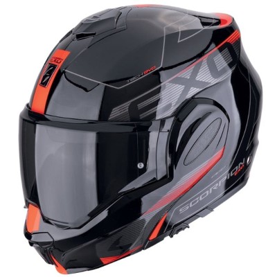 Cască modulară   SCORPION Exo-Tech Evo Traveller Black-Red