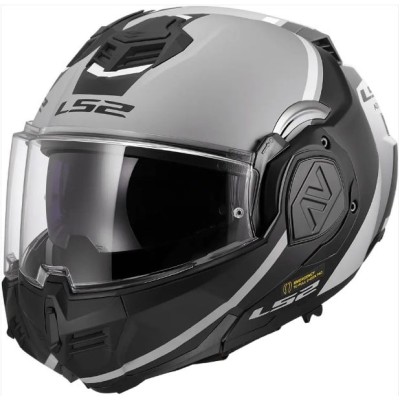 Casca modulară LS2 FF906 ADVANT Swipe Matt Grey Black