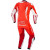 Combinezon de piele ALPINESTARS GP TECH V5 FLUO RED/WHITE thumb