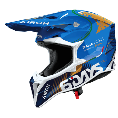 Casca motocross AIROH WRAAAP 6 DAYS ITALY 2025 Casca motocross AIROH WRAAAP 6 DAYS ITALY 2025
