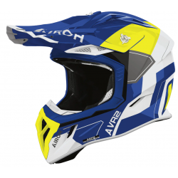 Casca motocross  AIROH AVIATOR ACE 2 SHIELD BLUE/YELLOW