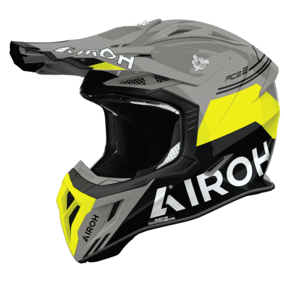 Casca motocross  AIROH AVIATOR ACE 2 FURY YELLOW GLOSS