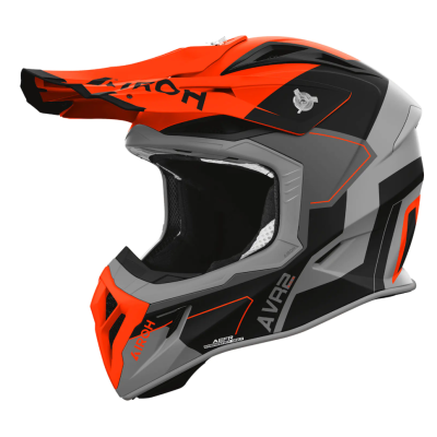 Casca motocross  AIROH AVIATOR ACE 2 SHIELD ORANGE MATT