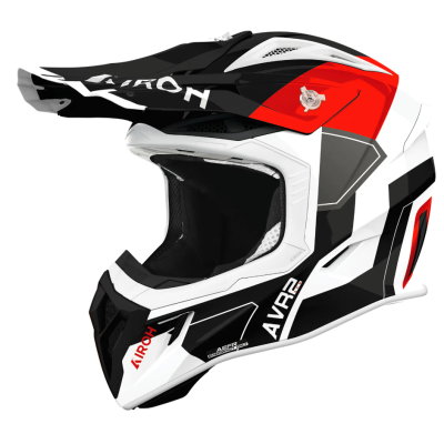 Casca motocross  AIROH AVIATOR ACE 2 SHIELD RED GLOSS