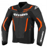 Geaca de piele  ALPINESTARS GP FORCE V2 BLACK/RED FLUO
