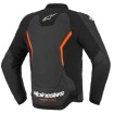 Geaca de piele  ALPINESTARS GP FORCE V2 BLACK/RED FLUO thumb