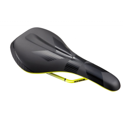 Șa pentru bicicletă  KORE FUSE II SADDLE BLACK-YELLOW