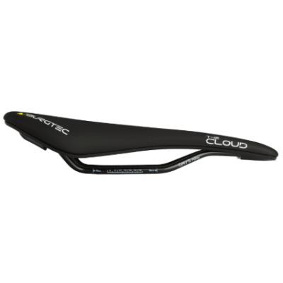Șa pentru bicicletă BURGTEC The Cloud MK2 Saddle Titanium Rails Carbon Base