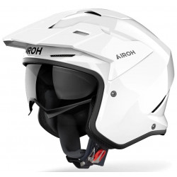 Cască pentru scuter  AIROH Kombakt WHITE Gloss Cască pentru scuter  AIROH Kombakt WHITE Gloss