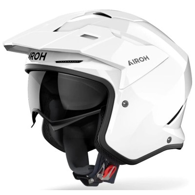 Cască pentru scuter  AIROH Kombakt WHITE Gloss