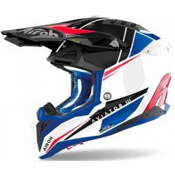 Casca motocross AIROH AVIATOR 3 Push Blue Red Gloss Casca motocross AIROH AVIATOR 3 Push Blue Red Gloss
