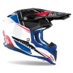 Casca motocross  AIROH AVIATOR 3 Push Blue Red Gloss thumb
