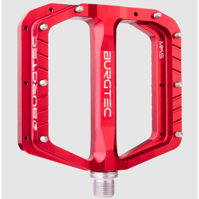 Pedale BURGTEC Penthouse Flat MK5 Pedals ­Race Red­ Steel