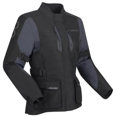 Geacă textilă pentru femei  BERING Siberia Black/Gray
