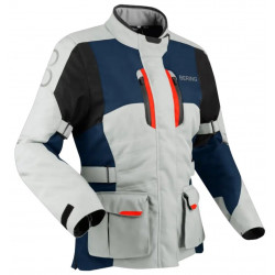 Geacă textilă pentru femei BERING Siberia Grey/Blue/Red Geacă textilă pentru femei BERING Siberia Grey/Blue/Red