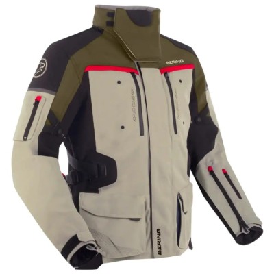 Geacă din material textil  BERING Freeway Beige/Black