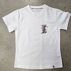 Tricou moto pentru copii  Life on Wheels PISTON LOOSE WHITE