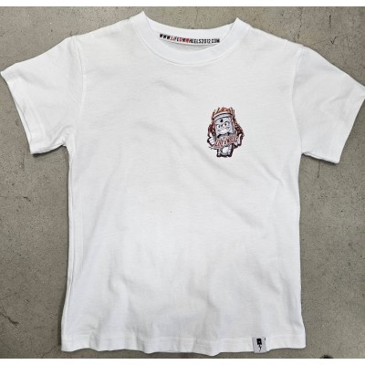 Tricou moto pentru copii Life on Wheels TEE PISTON  WHITE