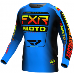 Bluza motocross  FXR CLUTCH MX24 BLUE INFERNO Bluza motocross  FXR CLUTCH MX24 BLUE INFERNO