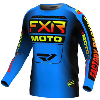 Bluza motocross  FXR CLUTCH MX24 BLUE INFERNO