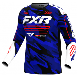 Bluza motocross  FXR CLUTCH MX25 BLUE/CAMO/RED Bluza motocross  FXR CLUTCH MX25 BLUE/CAMO/RED