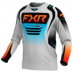 Bluza motocross  FXR CLUTCH MX25 GREY/SKY ORANGE Bluza motocross  FXR CLUTCH MX25 GREY/SKY ORANGE