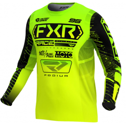 Bluza motocross  FXR CLUTCH MX25 HIVIS LIME/BLACK
