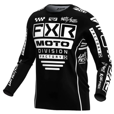 Bluza motocross  FXR PODIUM GLADIATOR MX24 BLACK/WHITE