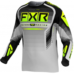 Bluza motocross FXR CLUTCH PRO MX24 GREY HI VIS