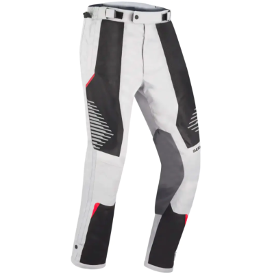 Pantaloni din material textil  BERING BAKUNDU GREY/BLACK/RED