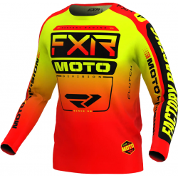 Bluza motocross pentru copii  FXR CLUTCH MX24 INFERNO
