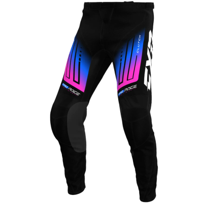 Pantaloni motocross pentru copii  FXR CLUTCH MX25 BLACK/BLUE/PINK