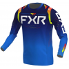 Bluza motocross pentru copii FXR STRETCH PRO MX22 NAVY/INFERNO