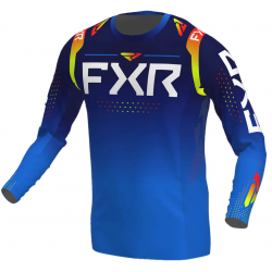 Bluza motocross pentru copii FXR STRETCH PRO MX22 NAVY/INFERNO