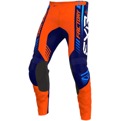 Pantaloni motocross pentru copii  FXR CLUTCH PRO MX23 ORANGE/NAVY