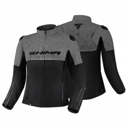 Geaca moto pentru femei SHIMA DRIFT  BLACK/GRAY