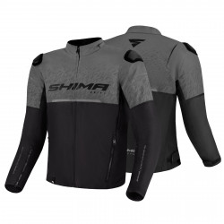 Geacă moto din textil  SHIMA DRIFT  BLACK/GRAY