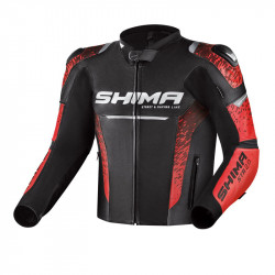 Geacă de piele SHIMA STR 2.0 RED Geacă de piele SHIMA STR 2.0 RED