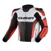Geacă de piele SHIMA STR 2.0 RED FLUO thumb