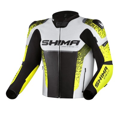 Geacă de piele  SHIMA STR 2.0 FLUO