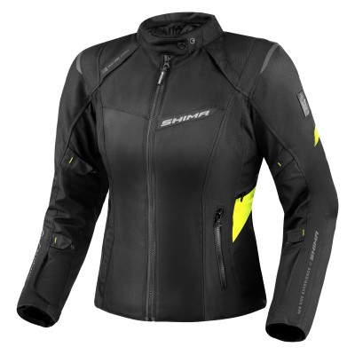 Geaca moto pentru femei SHIMA RUSH 2.0 FLUO