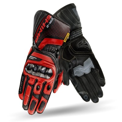 Mănuși moto SHIMA STR-2 BLACK/RED