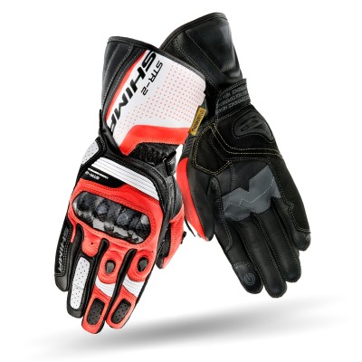 Manusi de piele SHIMA STR-2 RED FLUO