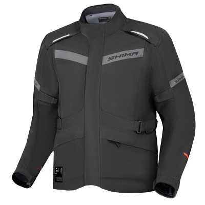 Geacă moto din textil  SHIMA ALPHA BLACK