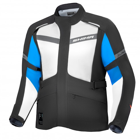 Geacă moto din textil  SHIMA ALPHA BLUE