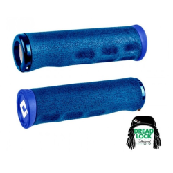 Mânere de bicicletă ODI F-1 SERIES DREAD LOCK V2.1 LOCK-ON GRIPS Blue